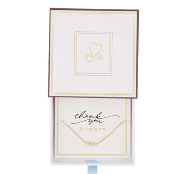 Armbandje in Doosje Thankyou for Being You | white / gold / blue