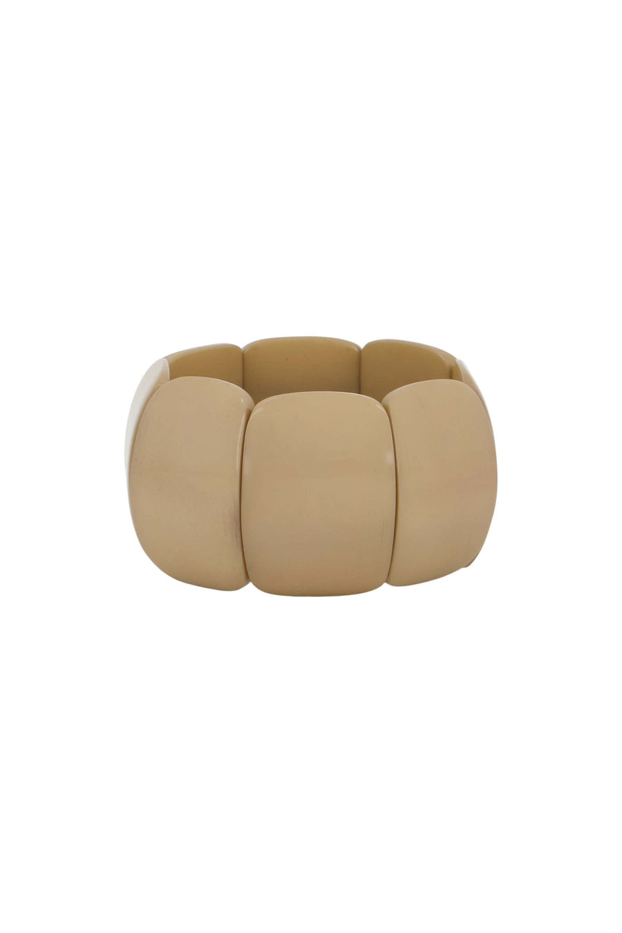 brede elastieken kralen armband | humus