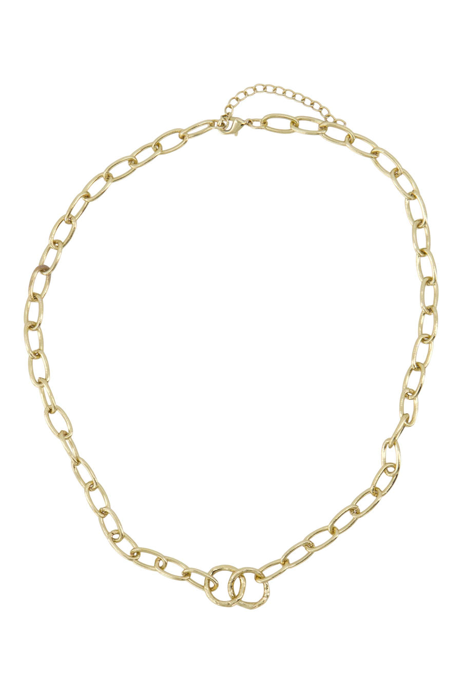ketting met een grove schakel | gold