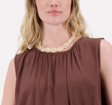 platte kralen ketting | soft kit