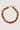 platte kralen ketting | warm camel