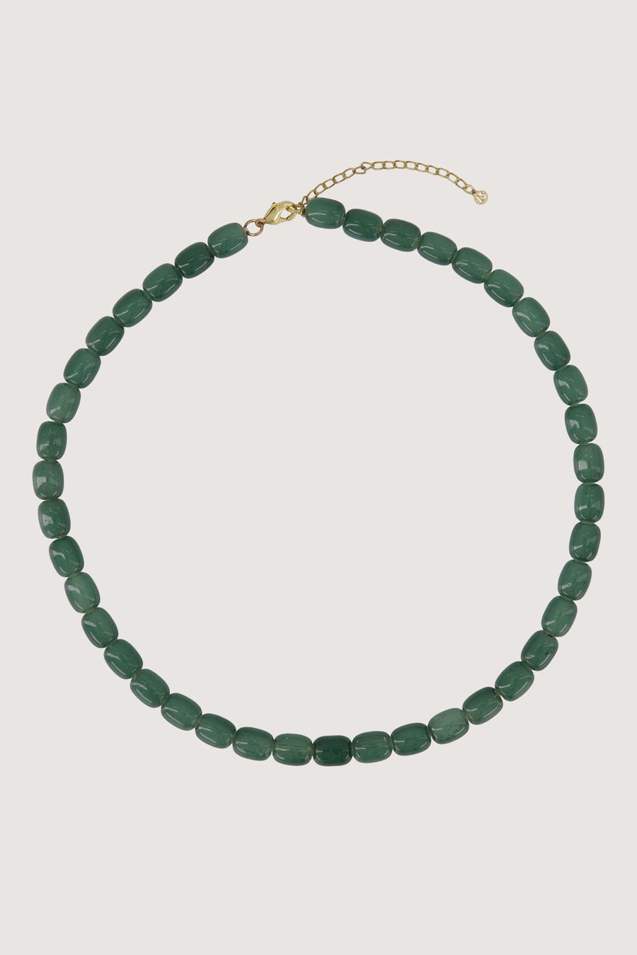 smalle kralen ketting | grey green