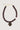 chunky beads ketting met hart hanger | dark choco