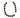hart ketting met parels | dark choco