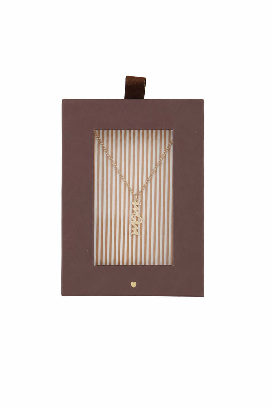 Ketting in Doosje Mom | white / ochre / darkbrown