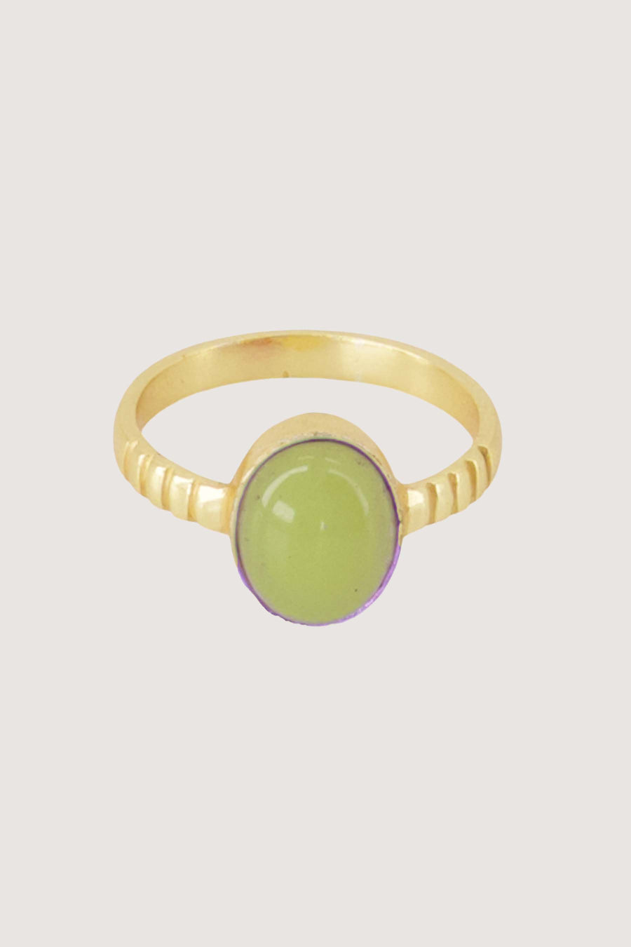 ring met steen verstelbaar | light mint