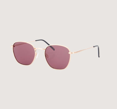 Sonnenbrille  Metall, schmal, inkl. Brillenetui | Gold
