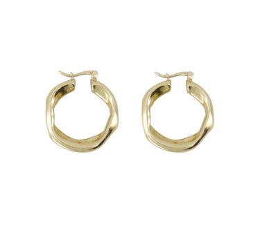 oorringen klein met een twist | gold