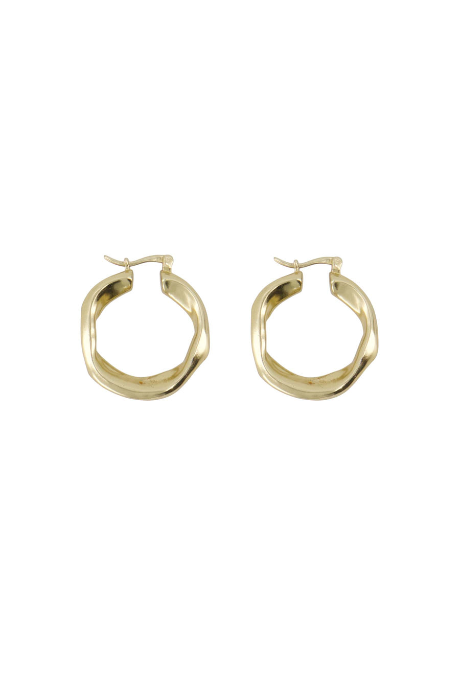 oorringen klein met een twist | gold