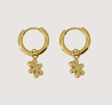Ohrringe mit kleiner Blume | Gold