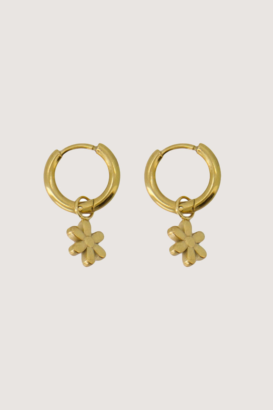 Ohrringe mit kleiner Blume | Gold