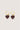 oorbel met hart en parel | dark choco