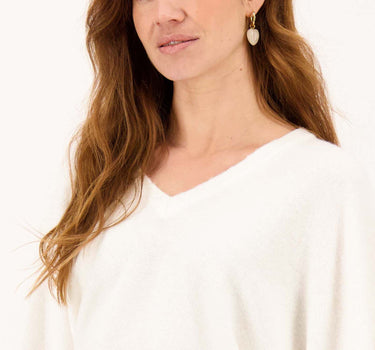 oorbel met hart en parel | grey oyster