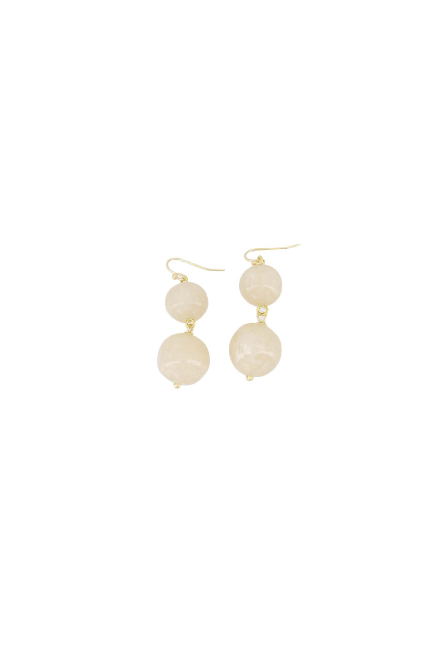 oorbel met resin parel | grey oyster