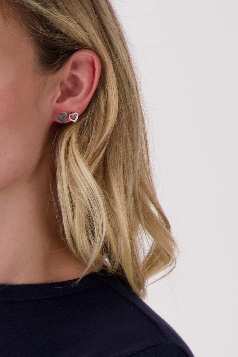 Oorbellen hartje | zilver