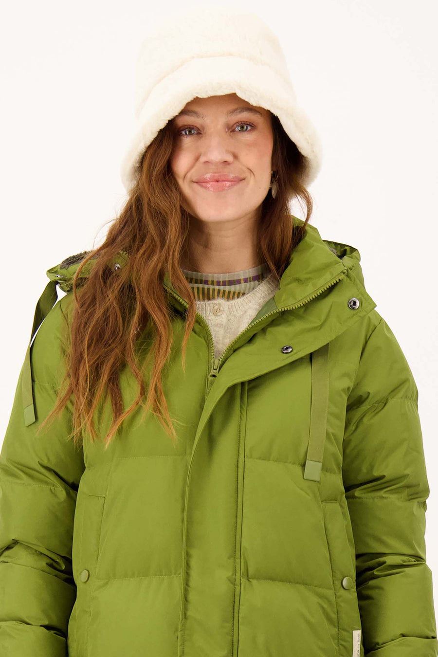 fluffy buckethat | grey oyster