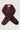 fluffy kraag | burgundy