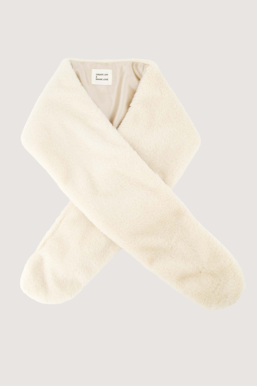 fluffy kraag | grey oyster