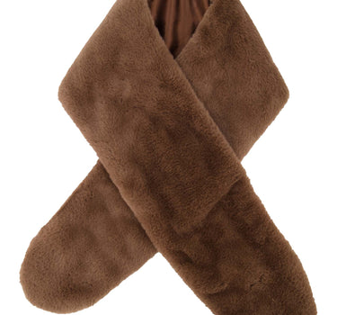 fluffy kraag | hazelnut