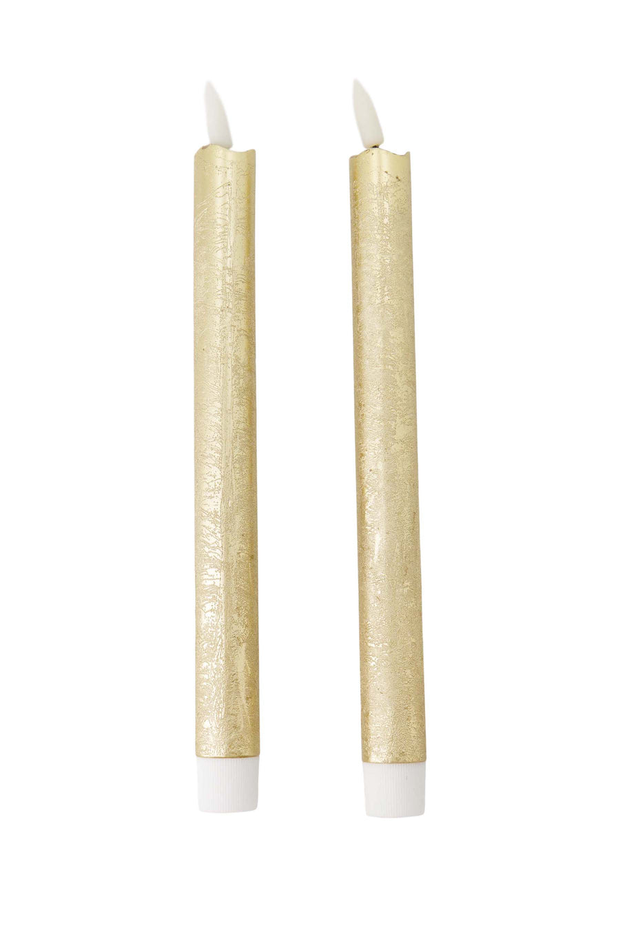 set van 2 ledkaarsen goud | goud