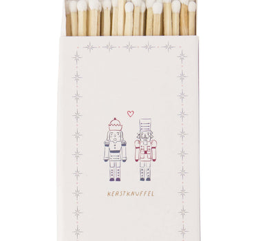 matches, nutcrackers, Christmas stuffed animal, white | white