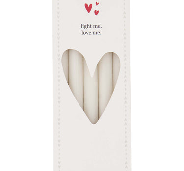 box of 10 slim candles | off white