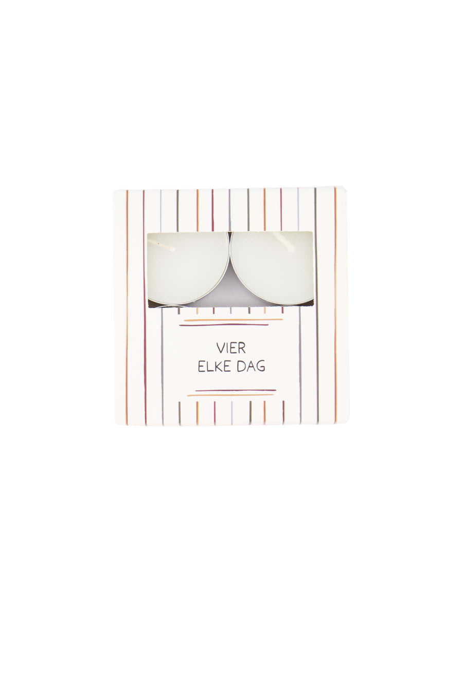 waxinelichtjes in doosje vier elke dag | multicolor