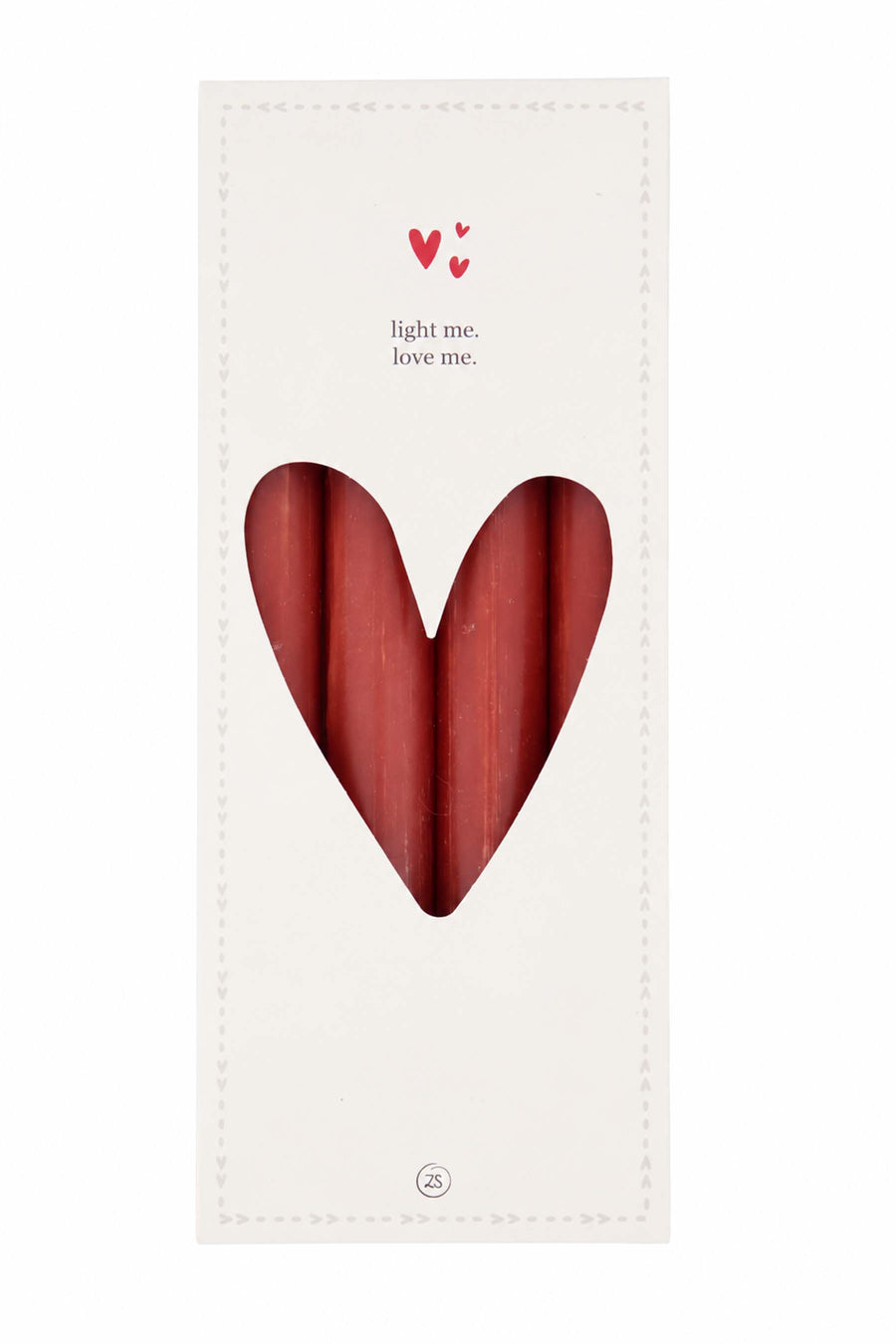 Set van 4 Rustieke Kaarsen | dark red