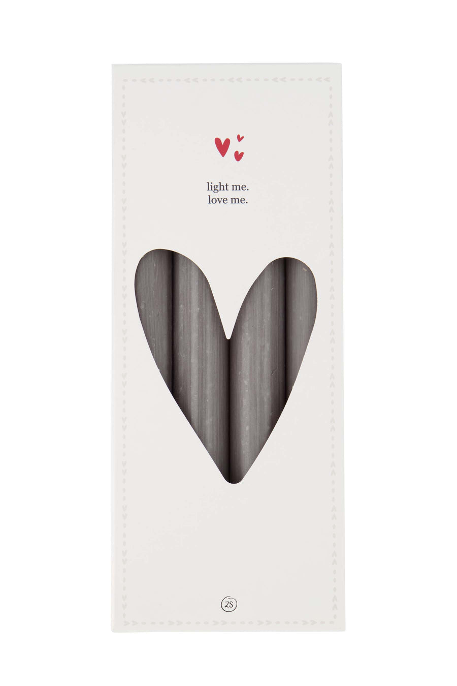 set van 4 rustieke kaarsen 20cm | grijsgroen