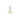 Ceramic Heart-Shaped Candle Holder, Organic | White / Gold