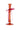 Kandelaar Glas Strik L | red