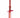 Kandelaar Glas Strik L | red