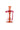 Kandelaar Glas Strik M | red