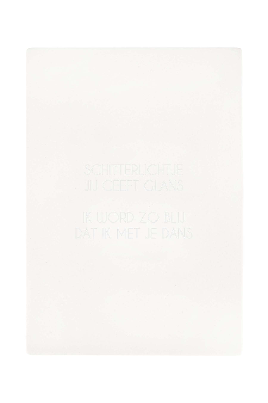 waxinelichthouder schitterlichtje | wit