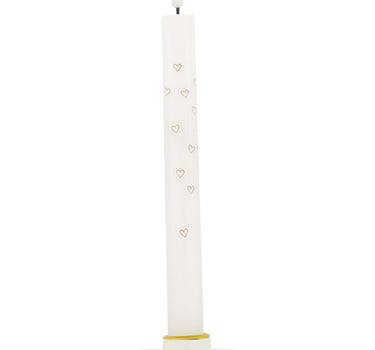 Kerzenständer aus Keramik, Muschelform, weiß | white