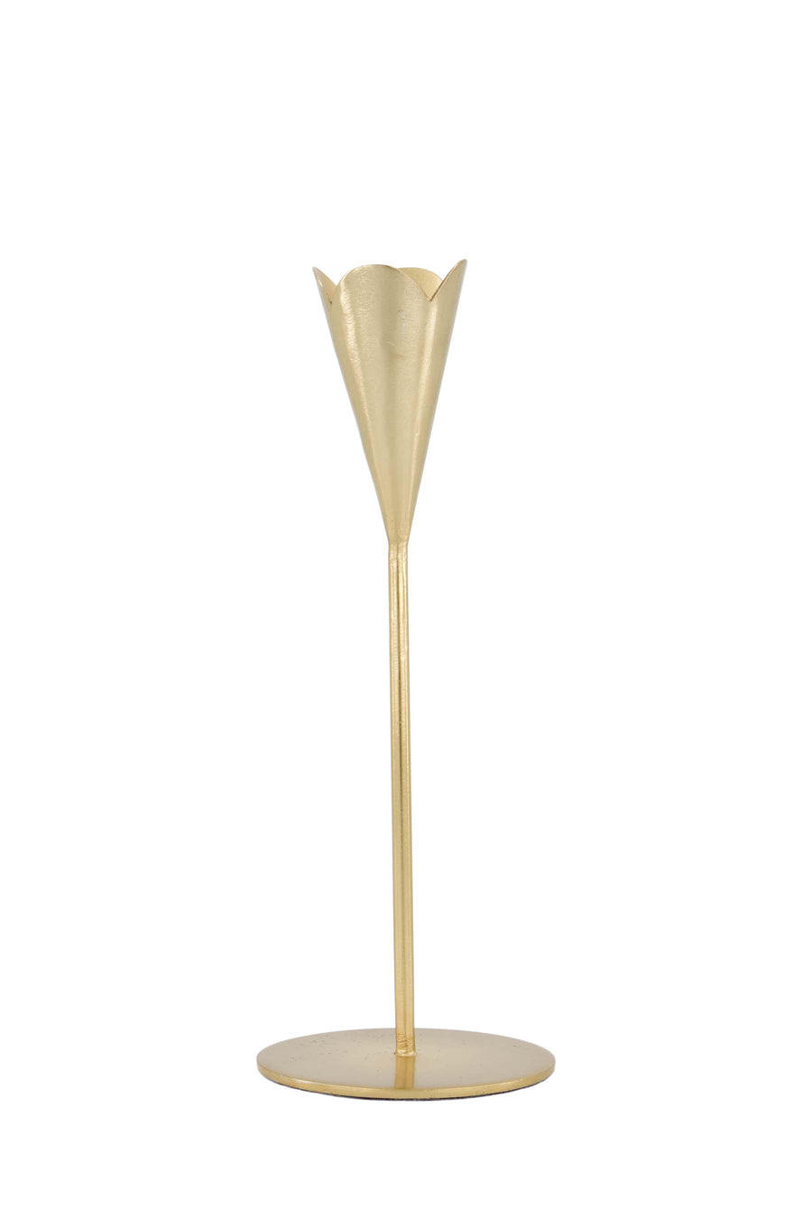 kandelaar metaal hartje M goud | goud