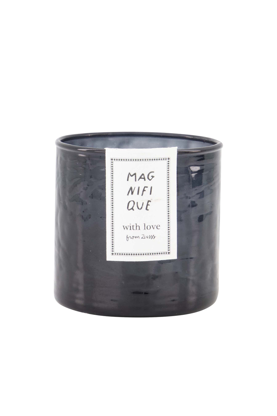 waxinelichthouder hammered glas S antracietgrijs | antracietgrijs