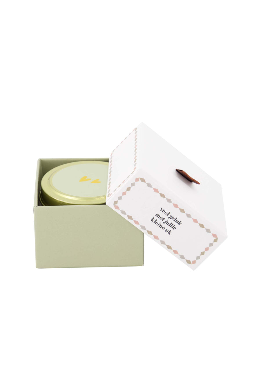 geurkaarsje tinnen in doosje kleine uk multicolor | multicolor