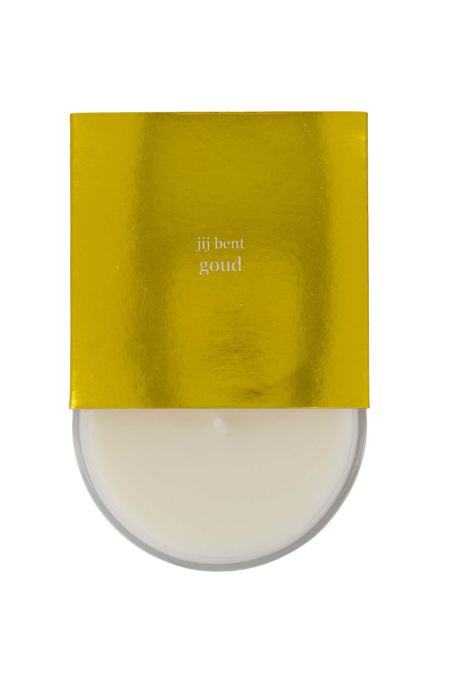 geurkaars in wikkel jij bent goud | wit / goud