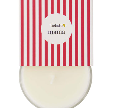 geurkaars in wikkel liebe mutti | white / red
