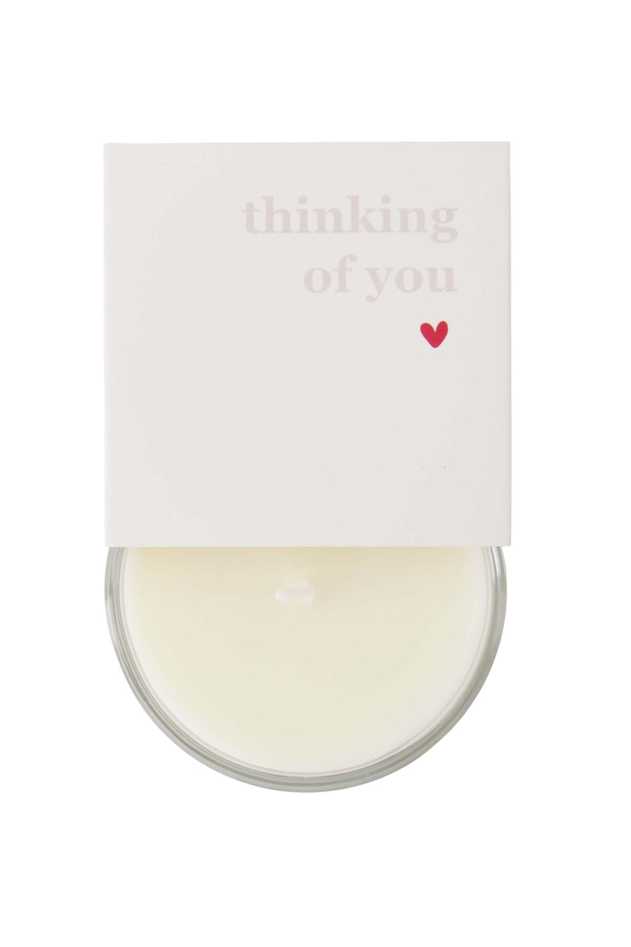 geurkaars in wikkel thinking of you | wit / goud