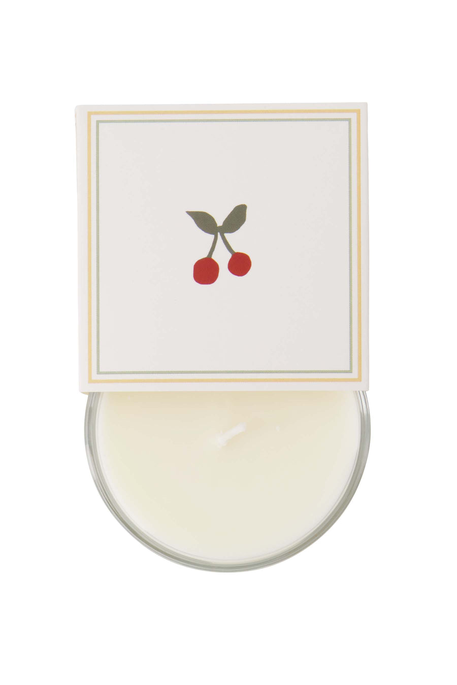 geurkaars in wikkel pluk de dag en geniet | wit