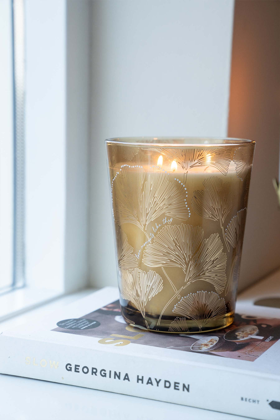 geurkaars glas XL | oker