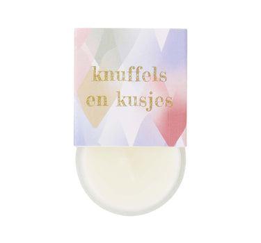 geurkaarsje in wikkel knuffels en kusjes | multicolor
