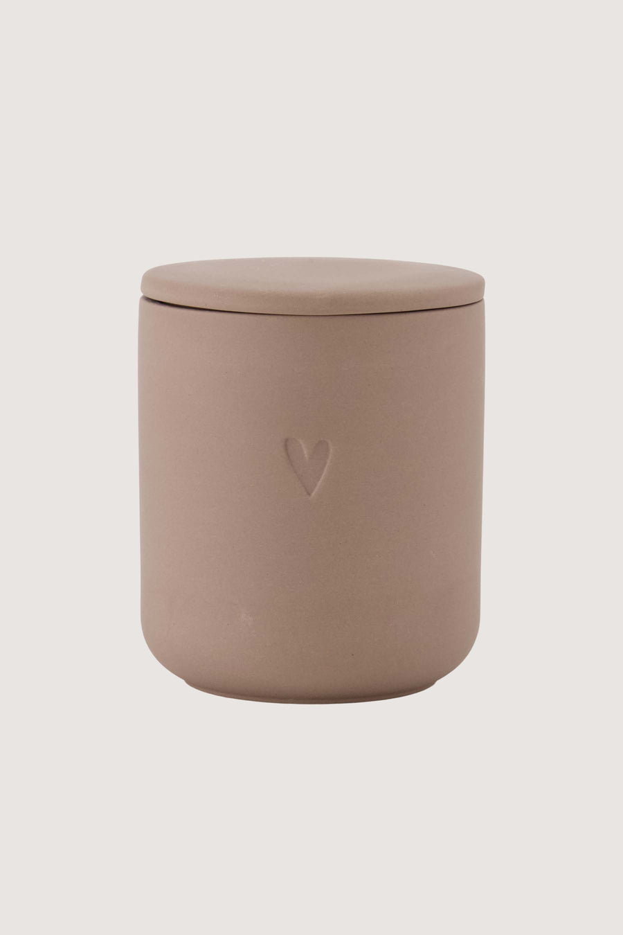 geurkaars keramiek hartje | bruin