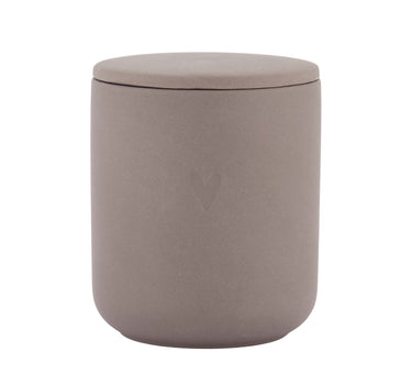geurkaars keramiek hartje | dark brown