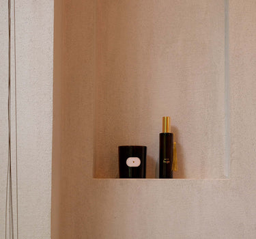 geurkaars glas hartje | brown