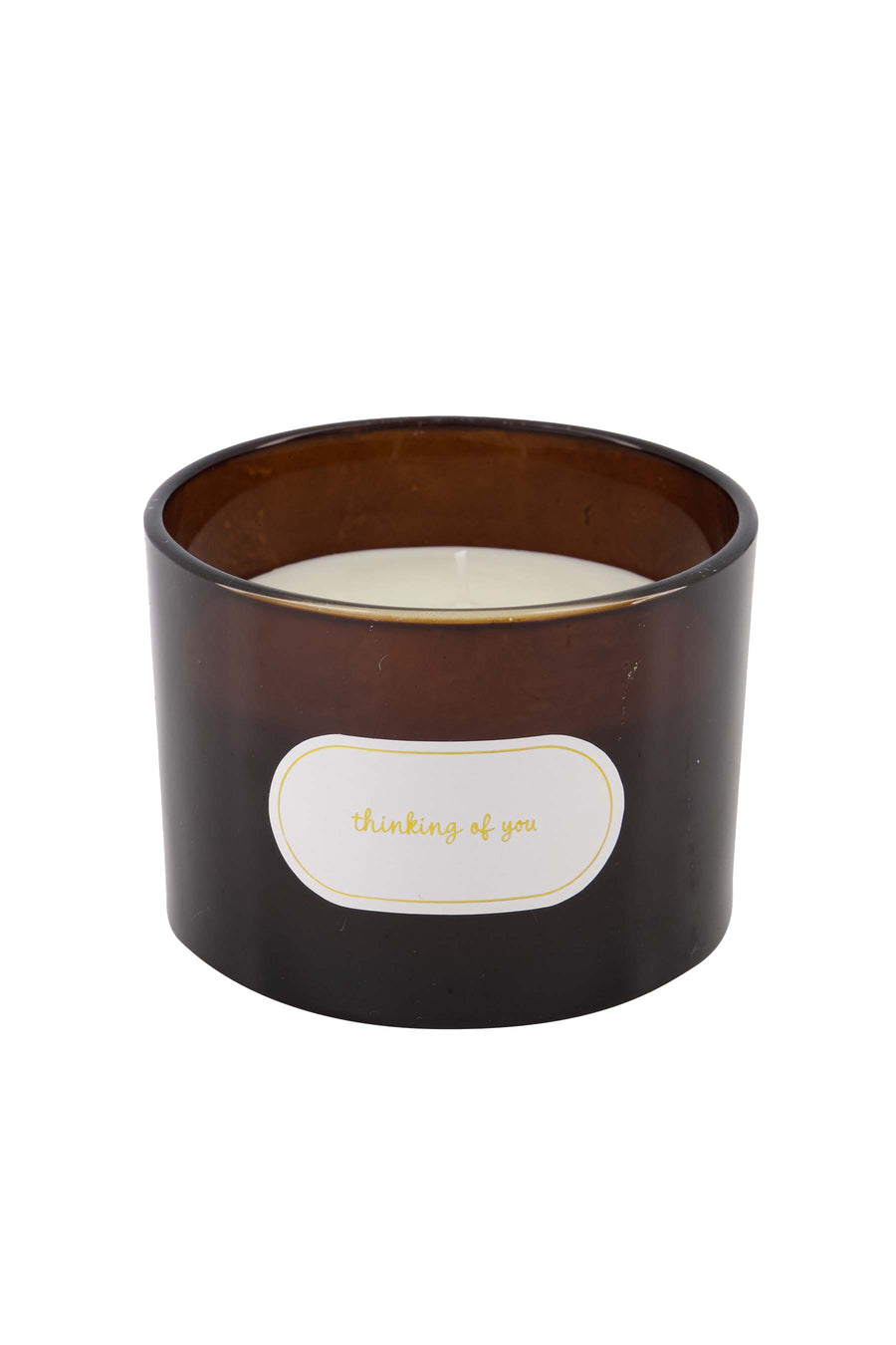 geurkaars glas thinking of you | dark brown
