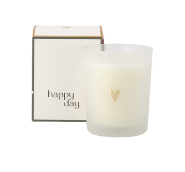 scented candle in a "Happy Day" box | multicolor