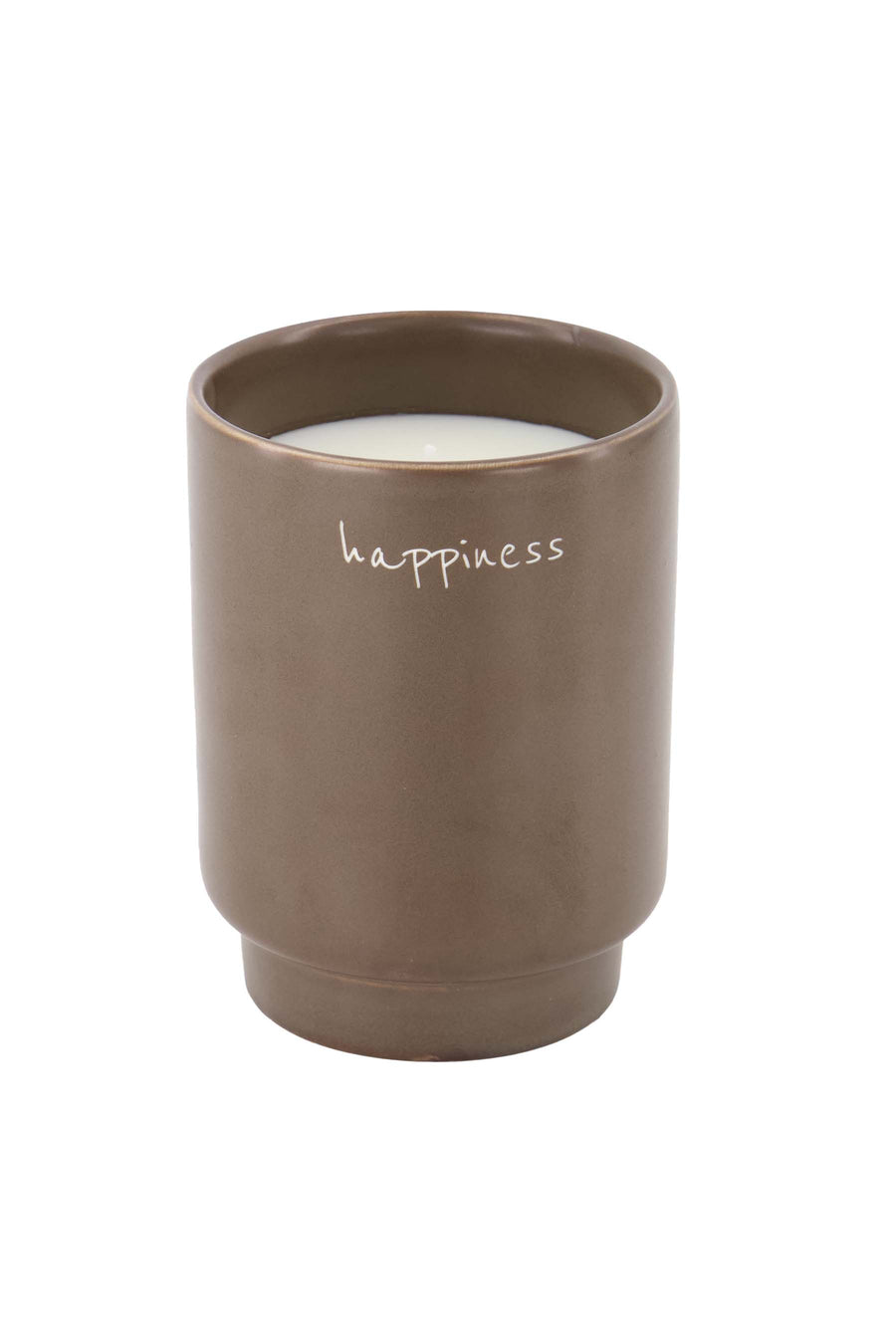 geurkaars keramiek happiness | dark brown